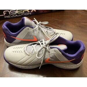 Nike Air Mavin Low Wolf Grey Orange Purpl Basketball Shoes 719924-008 Men's 11.5